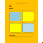 Download Our Free Swot Analysis Template - Analyze Your Business Effectively example document template
