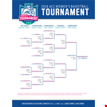 Free Sports Tournament Bracket Template - March Madness and More example document template