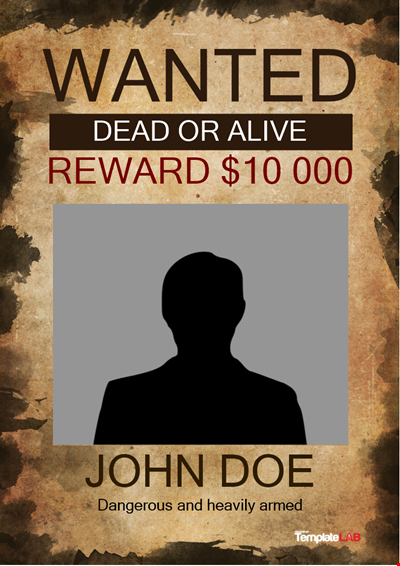 Wanted Poster Template | Create Customized Wanted Posters Online