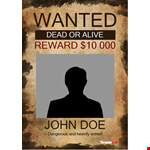 Wanted Poster Template | Create Customized Wanted Posters Online example document template 