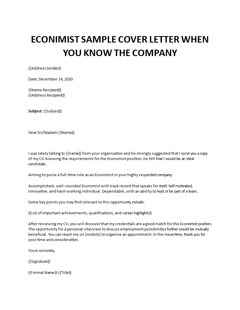 economist supervisor cover letter Main Image economist supervisor cover letter