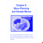 Daycare Meal Plan Template - Create Delicious and Nutritious Menus example document template