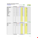 Daily Restaurant Inventory example document template