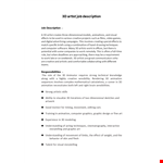 3D Animator Job Description example document template