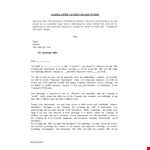 Internship Appointment Letter For Company example document template