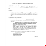Employment Contract for Employee & Employer: Agrees on Children's Rights & Responsibilities example document template