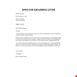 apply-for-job-sample-letter