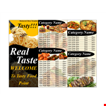Customizable Menu Templates | Perfect for Any Occasion example document template