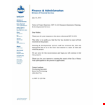 Project Bid Letter example document template