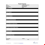 Customizable Project Proposal Template - Boost Your Success in Title Estimation and Completion example document template