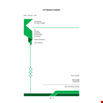 Letterhead Format  example document template