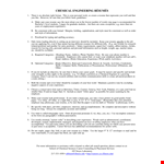 Chemical Engineering Resume - Experience & Skills | Nantucket example document template