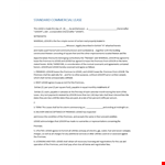 Standard Commercial Lease Agreement Template example document template