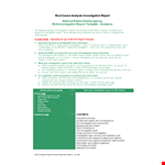 Effective Root Cause Analysis Template for Incident Investigation and Reporting example document template