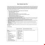 Healthy Diabetic Foods Guide Template - Expert Recommended example document template 