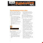 Fundraising Action - Engage People in Your Fundraising Event | CAFOD example document template
