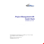 Project Management Chart - License, Documentation & Contributors example document template
