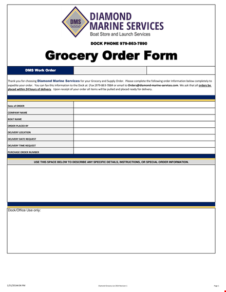 diamond grocery list: convenient, affordable, and high-quality staples template