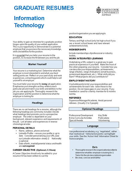 sample it professional resume template