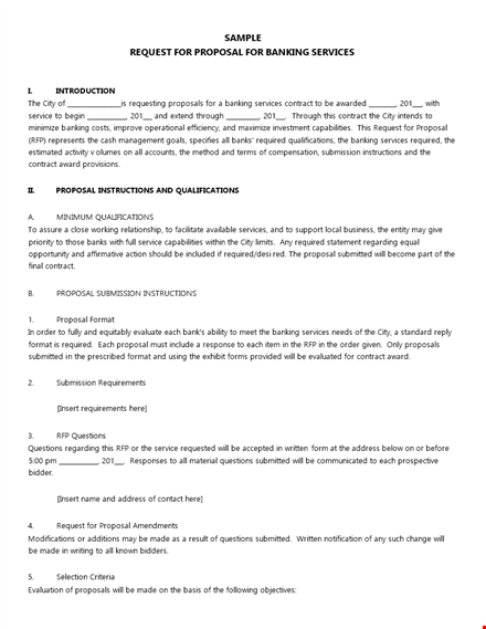 professional rfp template & services - simplify your transaction template