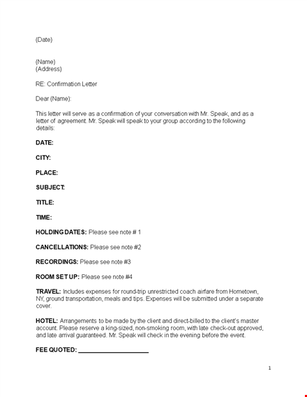 delivery confirmation letter template template