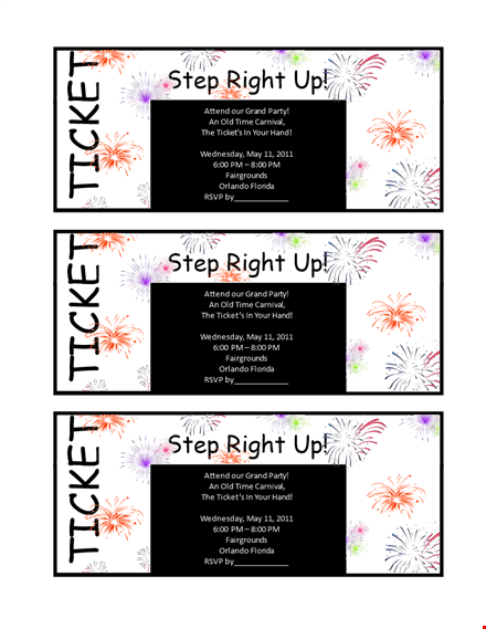 get high-quality raffle ticket templates for your event | customizable options template