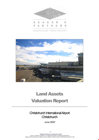 land assets valuation report template