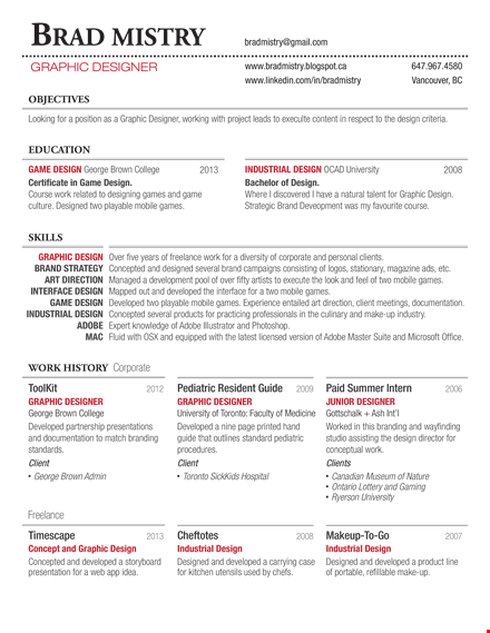 free download graphic designer resume template template