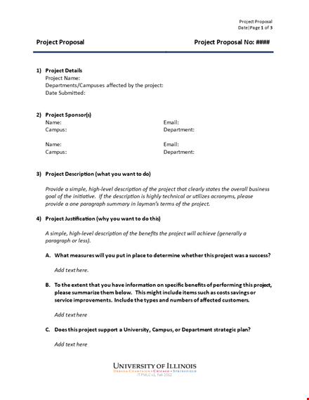 project proposal template - create a comprehensive and cost-effective project proposal template
