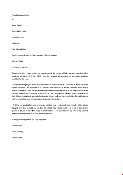general business letter template in word template