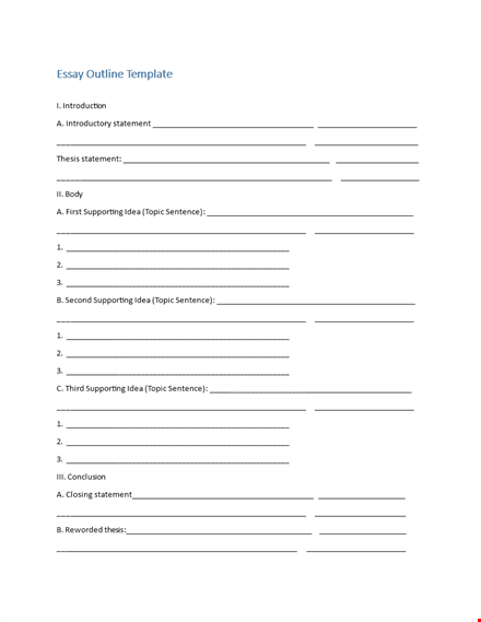 how to write a winning essay: easy steps with our essay outline template template