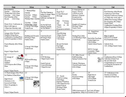 publisher calendar sample template