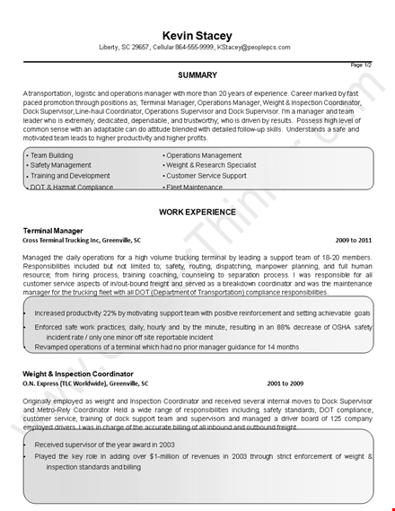 customer service manager resume template template