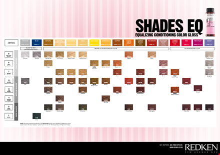 discover vibrant shades with redken color chart - brown and more template