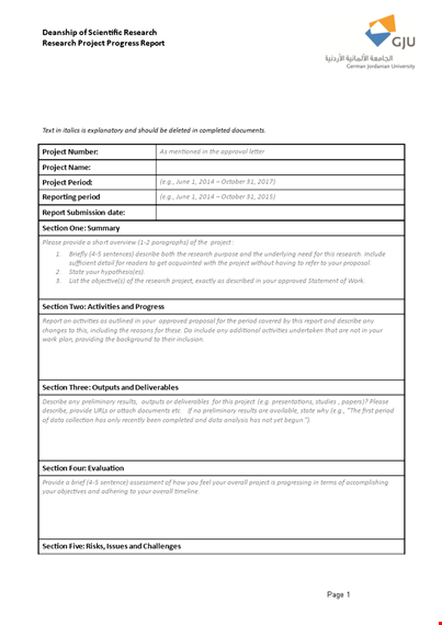 efficient project status report template - clearly track your progress template