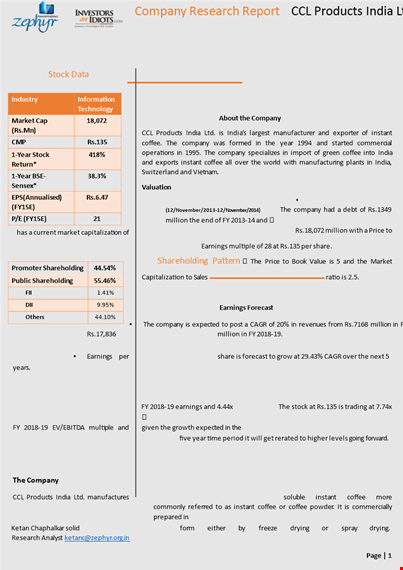 company research example template