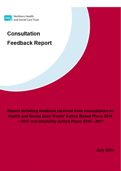 consultation report template for disability: action plans, trusts, and people template