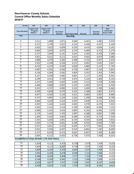 monthly office schedule template template