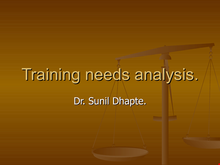 training needs analysis action plan template