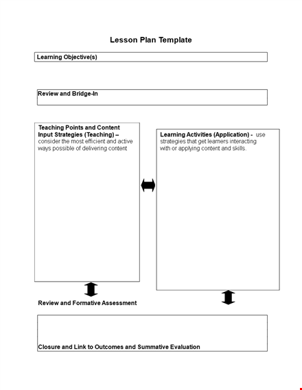 create effective lesson plans: reviews & learning template