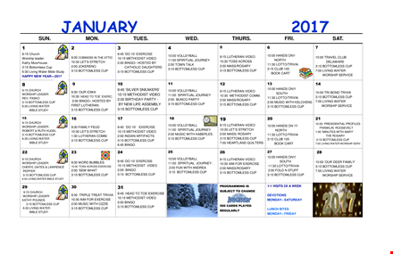 monthly activity calendar template template