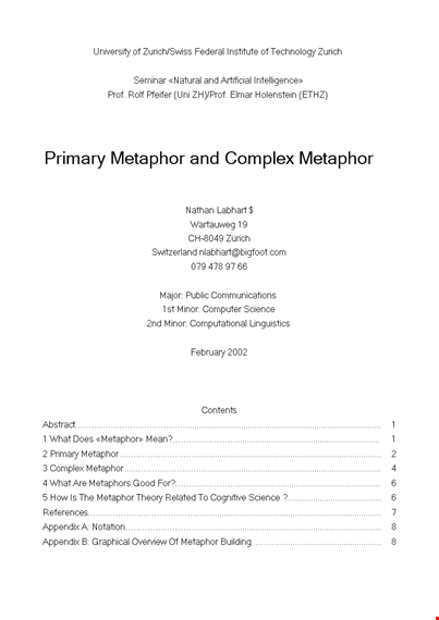 discover the power of complex metaphors: unveiling the primary theory behind metaphors template