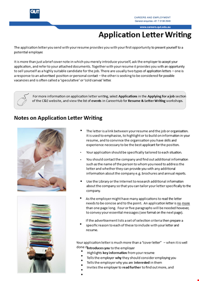 sample formal application letter for employer: get hired with a stellar resume and letter template