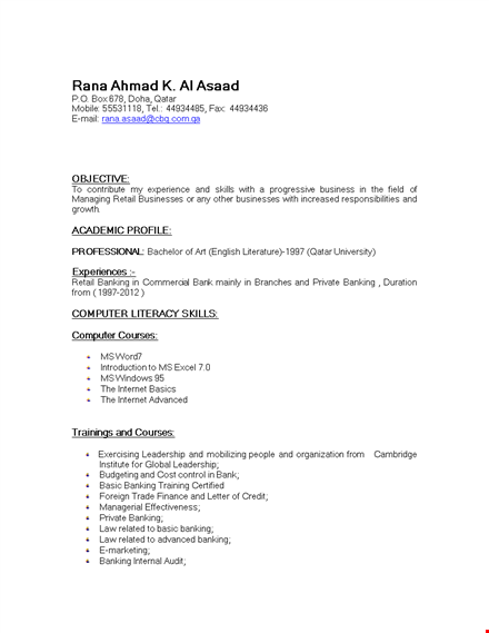 example of teacher resume template