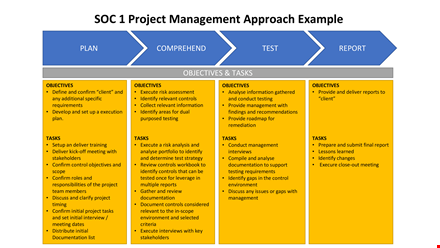 soc 1 project management approach example template