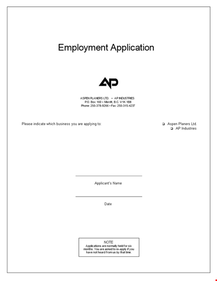 employment application template, phone, province | simplify your hiring process template