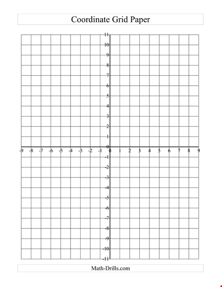 printable coordinate grid paper template