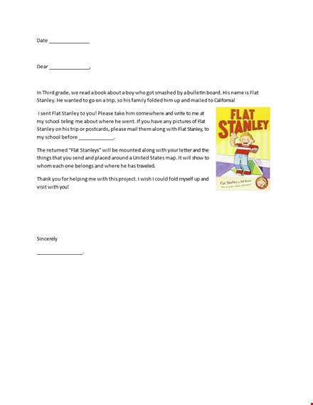 free flat stanley template for school - get creative with flat stanley template