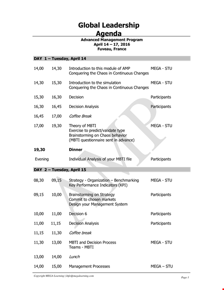 sample global leadership - empowering participants to make informed decisions (april) template