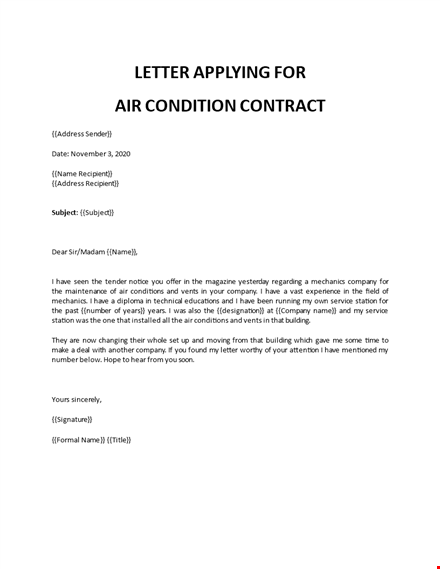 o&m contract offer template